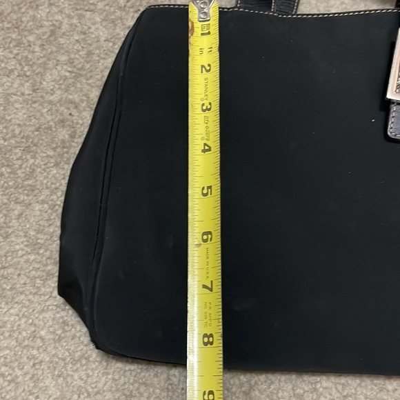 RLL on this lightly used bag, black material and black leather shoulder straps. - Picture 8 of 8